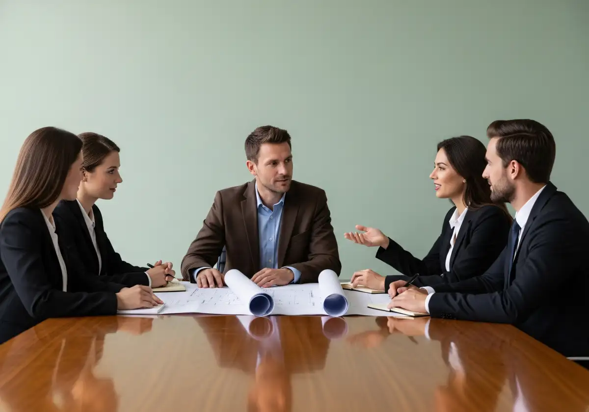 Industrie-Finanzteam bespricht Strategien